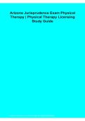 Arizona Jurisprudence Exam Physical Therapy Physical Therapy Licensing Study Guide PDF 2026&sol;2027