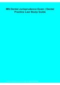 MN Dental Jurisprudence Exam Dental Practice Law Study Guide PDF 2026&sol;2027