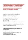 WGU D686 EXAM STUDY COMPANION&colon; 200 MULTIPLE-CHOICE QUESTIONS COVERING PROCESS MANAGEMENT&comma; MEMORY ARCHITECTURE&comma; FILE SYSTEMS&comma; I&sol;O&comma; SYNCHRONIZATION&comma; DEADLOCKS&comma; SECURITY&comma; AND VIRTUALIZATION &ndash; FULLY VERIFIED WITH EXPLANATORY RATIONALES