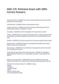 NSG 170 Perfusion Exam with 100&percnt; Correct Answers