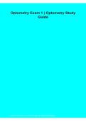 Optometry Exam 1 Optometry Study Guide PDF 2026&sol;2027