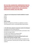 BPS 4102 FINAL EXAMINATION&colon; COMPREHENSIVE PRACTICE QUESTION BANK ON THE HISTORY OF DRUG REGULATION&comma; FEDERAL HEALTH ADMINISTRATION&comma; AND LEGISLATIVE EVOLUTION IN CANADA &lpar;1845&ndash;POST-WWII&rpar;