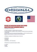 PATHO 370 UPDATED EXAMS TEST PAPER QUESTIONS AND ANSWERS SURE 