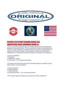 PATHO 370 STUDY EXAMS GUIDE ALL QUESTIONS AND ANSWERS SURE