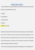 NURS 405 QUIZ 2 &vert; QUESTIONS & ANSWERS &vert; COMPREHENSIVE NURSING STUDY GUIDE &vert; VERIFIED ANSWERS &vert; LATEST 2026&NewLine;&NewLine;