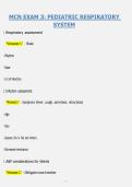 MCN EXAM 3&colon; PEDIATRIC RESPIRATORY SYSTEM &vert; QUESTIONS & ANSWERS &vert; COMPREHENSIVE PEDIATRIC NURSING STUDY GUIDE &vert; VERIFIED ANSWERS &vert; LATEST 2026
