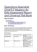 2026&sol;2027 Operations Specialist Chief &lpar;OSC&rpar; E-7 Mastery Test Bank &vert; 18&plus; S-Tier Maritime & SAR Questions&comma; Answers & Analyses