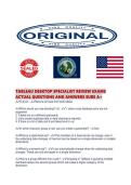TABLEAU DESKTOP SPECIALIST REVIEW EXAMS ACTUAL QUESTIONS AND ANSWERS SURE