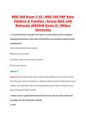 NSG 548 Exam 2 V2 &vert; NSG 548 FNP Role&colon; &NewLine;Children & Families &vert; Actual Q&A with &NewLine;Rationale &lpar;NSG548 Exam 2&rpar; &vert; Wilkes &NewLine;University 