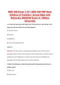 NSG 548 Exam 3 V3 &vert; NSG 548 FNP Role&colon; &NewLine;Children & Families &vert; Actual Q&A with &NewLine;Rationale &lpar;NSG548 Exam 3&rpar; &vert; Wilkes &NewLine;University