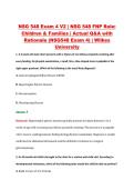 NSG 548 Exam 4 V2 &vert; NSG 548 FNP Role&colon; &NewLine;Children & Families &vert; Actual Q&A with &NewLine;Rationale &lpar;NSG548 Exam 4&rpar; &vert; Wilkes &NewLine;University 