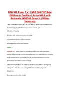 NSG 548 Exam 3 V1&ndash;V3 &vert; NSG 548 FNP Role&colon; Children & Families &vert; Wilkes University &vert; Actual Q&A with Rationale &lpar;Wilkes NSG548 Exam 3&rpar;