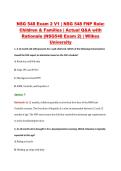 NSG 548 Exam 2 V1&ndash;V3 &vert; NSG 548 FNP Role&colon; Children & Families &vert; Wilkes University &vert; Actual Q&A with Rationale &lpar;Wilkes NSG548 Exam 2&rpar;