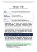 PSYC 620 QUIZ 1&colon;ANXIETY DISORDERS &vert; QUESTIONS AND ANSWERS &vert; 2026 UPDATE &vert; WITH COMPLETE SOLUTIONS&period;