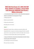 NSG 548 Final Exam V3 &vert; NSG 548 FNP &NewLine;Role&colon; Children & Families &vert; Actual Q&A &NewLine;with Rationale &lpar;NSG548 Final Exam&rpar; &vert; &NewLine;Wilkes University 