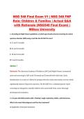 NSG 548 Final Exam V1&ndash;V3 &vert; NSG 548 FNP Role&colon; Children & Families &vert; Wilkes University &vert; Actual Q&A with Rationale &lpar;Wilkes NSG548 Final Exam&rpar;