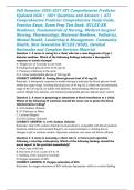 Fall Semester 2026&ndash;2027 ATI Comprehensive Predictor Updated 2026 &vert; 190&plus; Questions and Answers &vert; ATI Comprehensive Predictor Comprehensive Study Guide&comma; Practice Exam&comma; Exam Prep Test Bank&comma; NCLEX-RN Readiness&comma; Fundamentals of Nursing&comma; Medical-Surgical Nursin