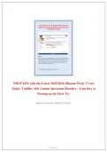 NRNP 6541 Week 7 iHuman Case Study&colon; 22-Month-Old Toddler with Autism Spectrum Disorder &lpar;ASD&rpar; - Complete SOAP Note & Management Plan &vert; 2025&sol;2026 Edition &vert; Pass on First Try