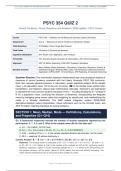 PSYC 354 QUIZ 2&colon;CENTRAL TENDENCY &vert; ACTUAL QUESTIONS AND ANSWERS &vert; 2026 UPDATE &vert; 100&percnt; CORRECT&period;