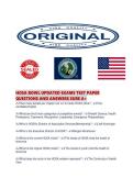 HOSA BOWL UPDATED EXAMS TEST PAPER QUESTIONS AND ANSWERS SURE