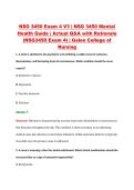 NSG 3450 Exam 4 V1&ndash;V3 &vert; NSG 3450 Mental Health Guide &vert; Galen College of Nursing &vert; Actual Q&A with Rationale &lpar;Galen NSG3450 Exam 4&rpar;