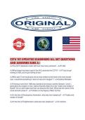 CSTU 101 UPDATED EXAMINERS ALL SET QUESTIONS AND ANSWERS SURE