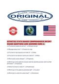 ESTHETICS STATE BOARD COMPREHENSIVE RECENT EXAMS QUESTIONS AND ANSWERS SURE