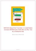 NRNP 6541 i-Human Week 7 Case Study&colon; A&plus; Graded Pediatric Assessment &lpar;2025&sol;2026&rpar; &vert; SOAP&comma; DDx&comma; & Care Plan