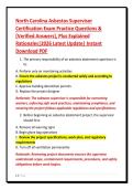 North Carolina Asbestos Supervisor&NewLine;Certification Exam Practice Questions &&NewLine;&lbrack;Verified Answers&rsqb;&comma; Plus Explained&NewLine;Rationales&vert;2026 Latest Update&vert; Instant&NewLine;Download PDF