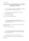 HESI PN Exit Exam Questions and Answers Study Guide