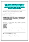 AIC 301 PRACTICE EXAM COMPREHENSIVE REVIEW &NewLine;GUIDEnQuestions with Correct Answers & Detailed &NewLine;Rationales Latest Edition &lpar;2026&rpar; &vert; 500&plus; Style Questions &vert; &NewLine;Graded A&plus; &vert; Instant Download PDF