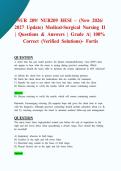 NUR 209&sol; NUR209 HESI &ndash; &lpar;New 2026&sol; 2027 Update&rpar; Medical-Surgical Nursing II &vert; Questions & Answers &vert; Grade A&vert; 100&percnt; Correct &lpar;Verified Solutions&rpar;- Fortis