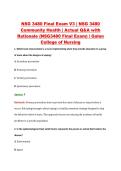 NSG 3480 Final Exam V3 &vert; NSG 3480 &NewLine;Community Health &vert; Actual Q&A with &NewLine;Rationale &lpar;NSG3480 Final Exam&rpar; &vert; Galen &NewLine;College of Nursing 