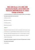 NSG 3480 Exam 4 V3 &vert; NSG 3480 &NewLine;Community Health &vert; Actual Q&A with &NewLine;Rationale &lpar;NSG3480 Exam 4&rpar; &vert; Galen &NewLine;College of Nursing