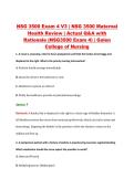 NSG 3500 Exam 4 V1&ndash;V3 &vert; NSG 3500 Maternal Health Review &vert; Galen College of Nursing &vert; Actual Q&A with Rationale &lpar;Galen NSG3500 Exam 4&rpar;