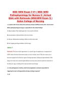 NSG 3850 Exam 3 V1 &vert; NSG 3850 &NewLine;Pathophysiology for Nurses II &vert; Actual &NewLine;Q&A with Rationale &lpar;NSG3850 Exam 3&rpar; &vert; &NewLine;Galen College of Nursing