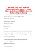 NSG 3850 Exam 3 V2 &vert; NSG 3850 &NewLine;Pathophysiology for Nurses II &vert; Actual &NewLine;Q&A with Rationale &lpar;NSG3850 Exam 3&rpar; &vert; &NewLine;Galen College of Nursing