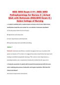 NSG 3850 Exam 4 V1 &vert; NSG 3850 &NewLine;Pathophysiology for Nurses II &vert; Actual &NewLine;Q&A with Rationale &lpar;NSG3850 Exam 4&rpar; &vert; &NewLine;Galen College of Nursing 