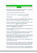 Safe POPM Exam Questions with Correct Verified Answers
