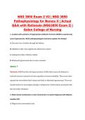 NSG 3850 Exam 2 V2 &vert; NSG 3850 &NewLine;Pathophysiology for Nurses II &vert; Actual &NewLine;Q&A with Rationale &lpar;NSG3850 Exam 2&rpar; &vert; &NewLine;Galen College of Nursing 