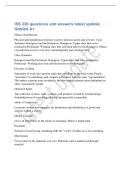 ISS 320 questions and answers latest update&vert;&NewLine;Graded A&plus;&NewLine;Means of production&NewLine;Physical and non-physical resources used to produce goods and services&period; Class&NewLine;dynamics&colon; Bourgeois and the Proletariat&period; Bourgeois- Upper class that owns&NewLine;production Proletariat-