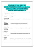 MISSOURI HUMAN SERVICES &NewLine;CASEWORKER EXAM 2026 Practice Questions &NewLine;& Answers Verified Answers with Detailed &NewLine;Rationales &vert; Instant Download PDF 