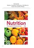 TEST BANK for Nutrition Concepts & Controversies&comma;16th Edition by Frances Sizer and Ellie Whitney