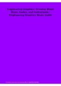Engineering Graphics Drawing Sheet Sizes&comma; Codes&comma; and Instruments Engineering Graphics Study Guide PDF 2026&sol;2027
