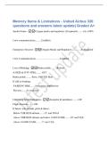 Memory Items & Limitations - United Airbus 320&NewLine;questions and answers latest update&vert; Graded A&plus;&NewLine;Smoke&sol;Funes - Oxygen masks and regulators &lpar;if required&rpar;&period;&period;&period;&period;&period;&period;&period;&period;&period;&period;On&comma; 100&percnt;&NewLine;Crew communications&period;&period;&period;&period;&period;&period;&period;&period;&period;&period;Establish&NewLine;Emergency Descent - Oxygen Masks and Regulat
