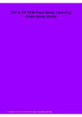 HIV & TB HESI Case Study Nursing Exam Study Guide PDF 2026&sol;2027