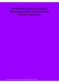 WAC RCW Electrical Practice Washington State Electrical Exam Practice Questions PDF 2026&sol;2027