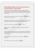 Medical Billing Chapter 4 ICD-10 Exam questions and&NewLine;answers Graded A&plus; &vert; latest update&NewLine;A 5 year-old receives 5 percent third degree burns on his right hand and also&NewLine;sustained 10 percent second degree burns of his right upper leg after pulling a pot&NewLine;of 