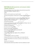 MIDTERM NU-634 questions and answers latest&NewLine;update&vert; Graded A&plus;&NewLine;You are auscultating someone's lungs and hear a decreased air movement with a&NewLine;high-pitched whistling on inspiration&comma; what is it&quest;&NewLine;Asthma&NewLine;What do you do if a patient comes in and is r