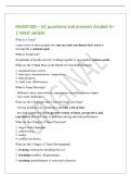 MGMT100 &ndash; UC questions and answers Graded A&plus;&NewLine;&vert; latest update&NewLine;What is a Team&quest;&NewLine;a unit of two or more people who interact and coordinate their work to&NewLine;accomplish a common goal&period;&NewLine;What is Teamwork&quest;&NewLine;the process of people actively working together to accomp